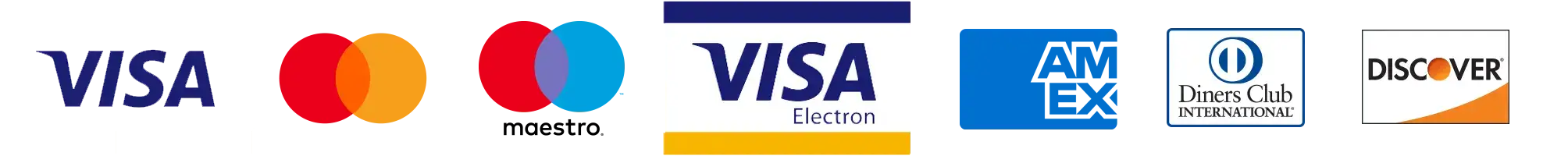 Accepted payment methods