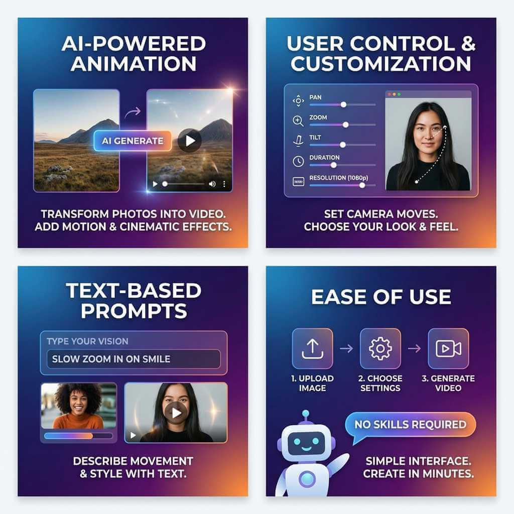 Turn Pics into Video with Automated AI