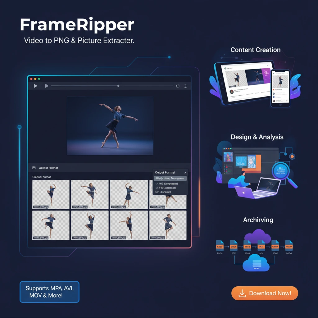 Video to PNG and Picture Extraction
