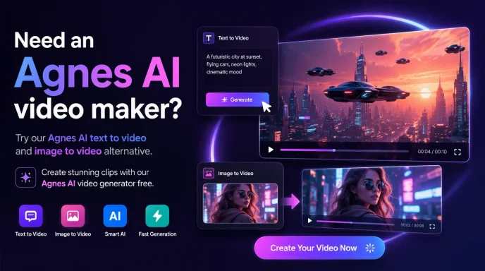 Agnes AI ビデオ ジェネレーター 無料