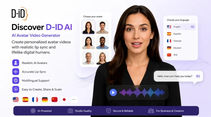 D-ID AI アバター ビデオ ジェネレーター