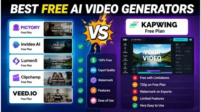 เครื่องสร้างวิดีโอ Kapwing AI ฟรี
