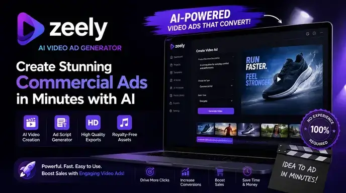 Trình tạo quảng cáo video Zeely AI